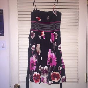 Black floral Spring/Summer dress
